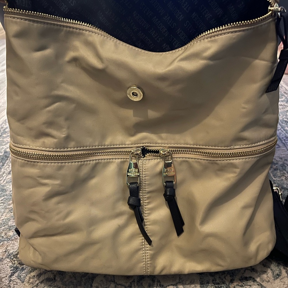 Cream Steve Madden large everyday backpack